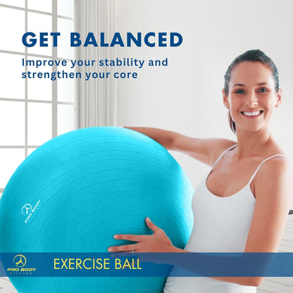 Ball Yoga Ball Exercise Ball, Fresh Colors Balance Ball or Pregnancy Ball for Stability, as a Yoga Ball Chair, Therapy Ball Workout Ball or Birthing Ball for Pregnancy